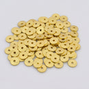 Gold Flat Disc Heishi Spacers Beads For Jewelry Makings 