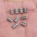 3 Strand Silver Plated Antique Connector End Space Bar