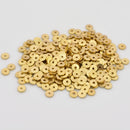 Gold Flat Disc Heishi Spacers Beads For Jewelry Makings 