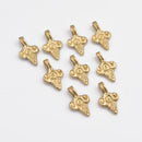 Raw Brass Boho Pendants Charms - 19mm