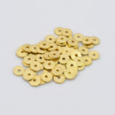 Gold Flat Disc Heishi Spacers Beads For Jewelry Makings 