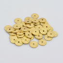 Gold Flat Disc Heishi Spacers Beads For Jewelry Makings 