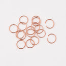 9.5mm - Copper Plated Open / Split Open Wire Jump Rings