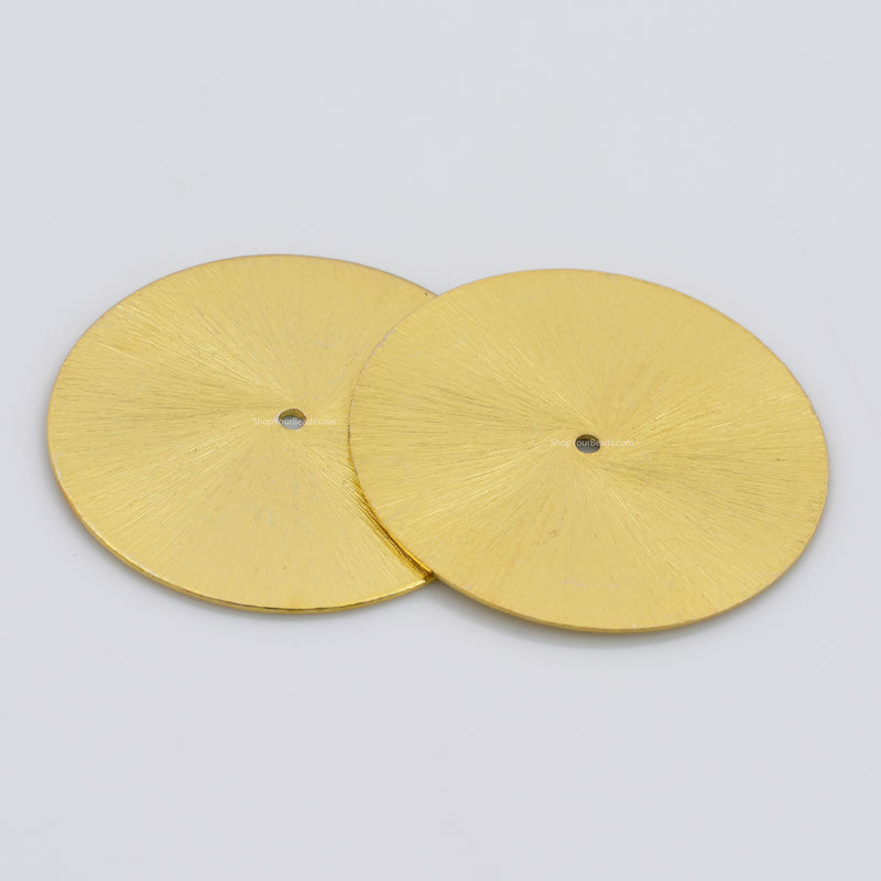 Gold Flat Heishi Disc Large Spacers Beads For Jewelry Makings 