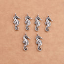 Antique Silver Plated Sea Horse Charm