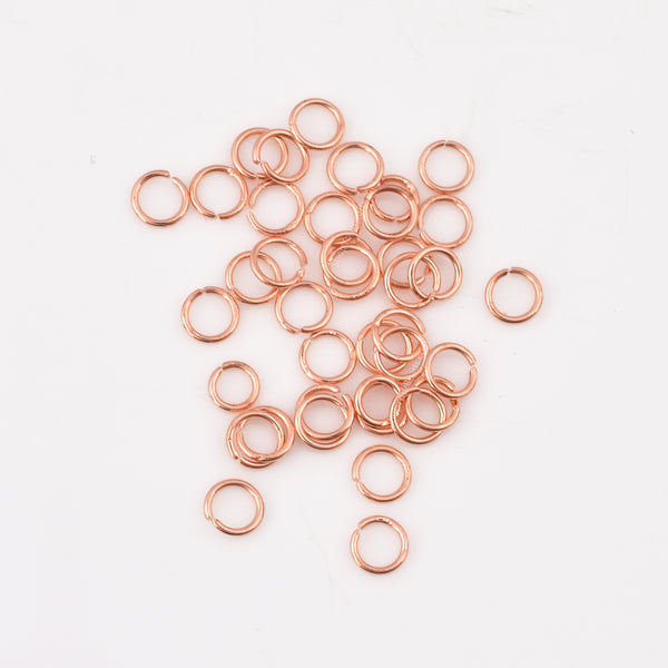 4.5mm Copper Plated Open / Split Open Wire Jump Rings