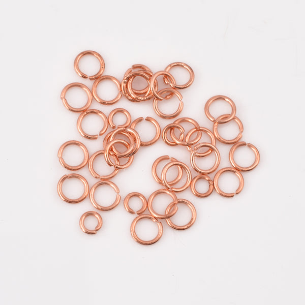 5.5mm - Copper Plated Open / Split Open Wire Jump Rings