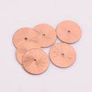 Copper Flat Disc Heishi Spacer Beads - 20mm