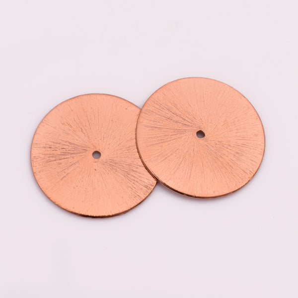 Copper Heishi Flat Disc Spacer Beads - 28mm