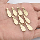 Long Raw Brass Tribal Ethnic Charms - 20mm