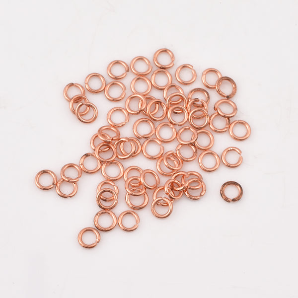 4.5mm - Copper Plated Open / Split Open Wire Jump Rings