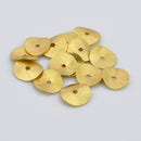 Gold Wavy Spacers Heishi Disc Beads For Jewelry Makings 