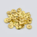 Gold Wavy Spacers Heishi Disc Beads For Jewelry Makings 