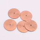 Copper Heishi Flat Disc Spacer Beads - 24mm