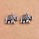 Antique Silver Plated Indian Elephant Charms
