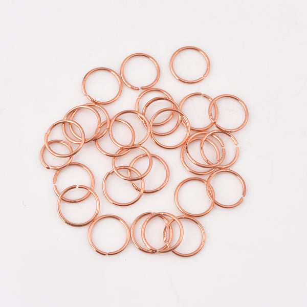 10mm - Copper Plated Open / Split Wire Jump Rings