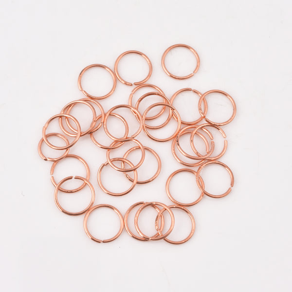 10mm - Copper Plated Open / Split Wire Jump Rings