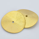 Gold Wavy Spacers Disc Beads For Jewelry Makings 