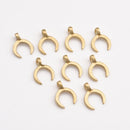 Raw Brass Tribal Geometric Charms - 16mm