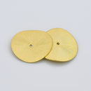 Gold Wavy Spacers Disc Beads For Jewelry Makings 