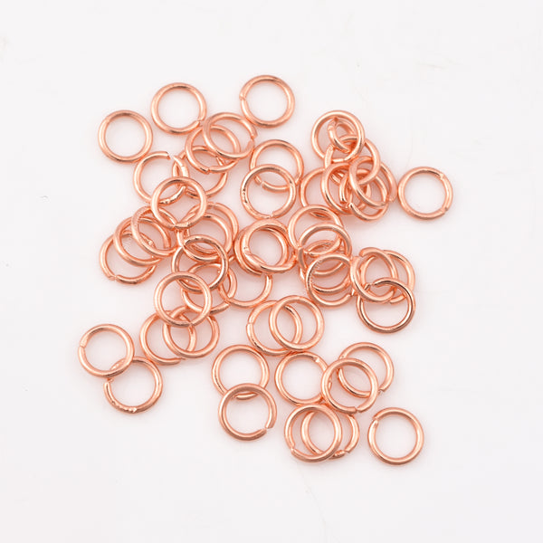 6mm - Copper Plated Open / Split Wire Jump Ring