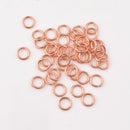 7mm - Copper Plated Open / Split Open Wire Jump Rings