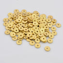 Gold Flat Disc Heishi Spacers Beads For Jewelry Makings 