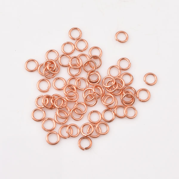 4.5mm - Copper Plated Open / Split Wire Jump Rings