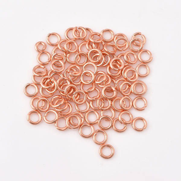 5mm - Copper Plated Open / Split Open Wire Jump Rings