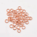 6mm - Copper Plated Open / Split Wire Jump Rings
