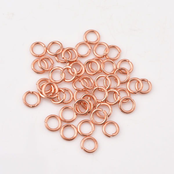 6mm - Copper Plated Open / Split Wire Jump Rings