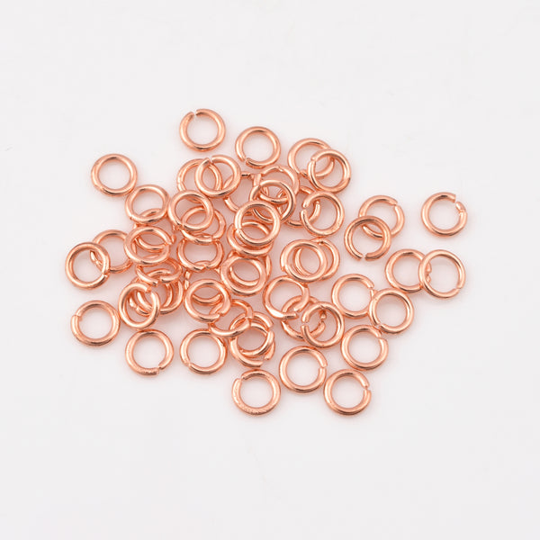 5.5mm - Copper Plated Open / Split Open Wire Jump Rings