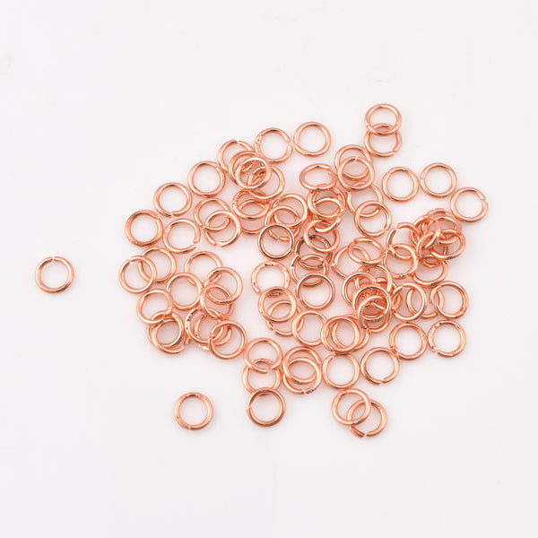 4.5mm - Copper Plated Open / Split Wire Jump Rings