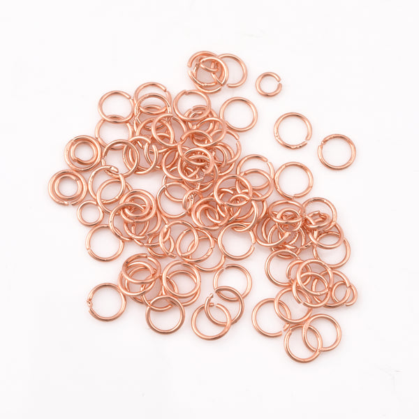 5.5mm - Copper Plated Open / Split Wire Jump Rings