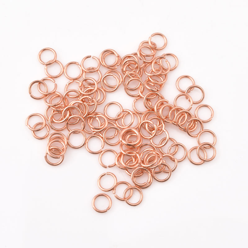 4.5mm - Copper Plated Open / Split Wire Jump Rings