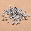 5mm Antique Silver Plated Daisy Spacer Beads