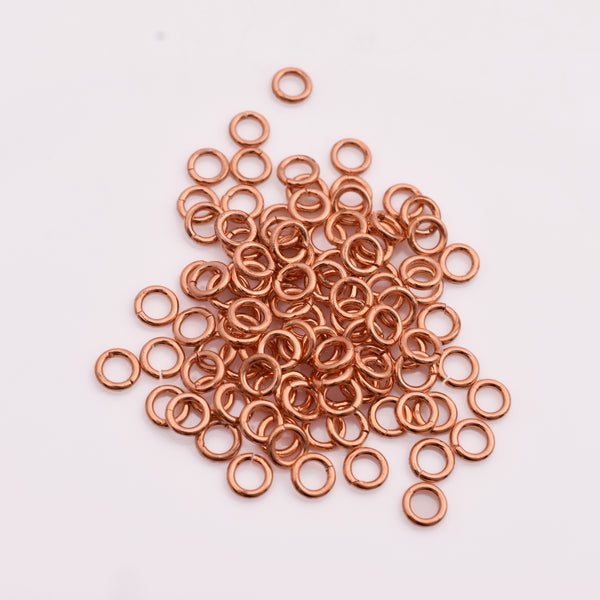 5mm Copper 18 AWG Saw Cut Open Jump Ring