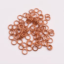 6mm Copper 18 AWG Saw Cut Open Jump Rings