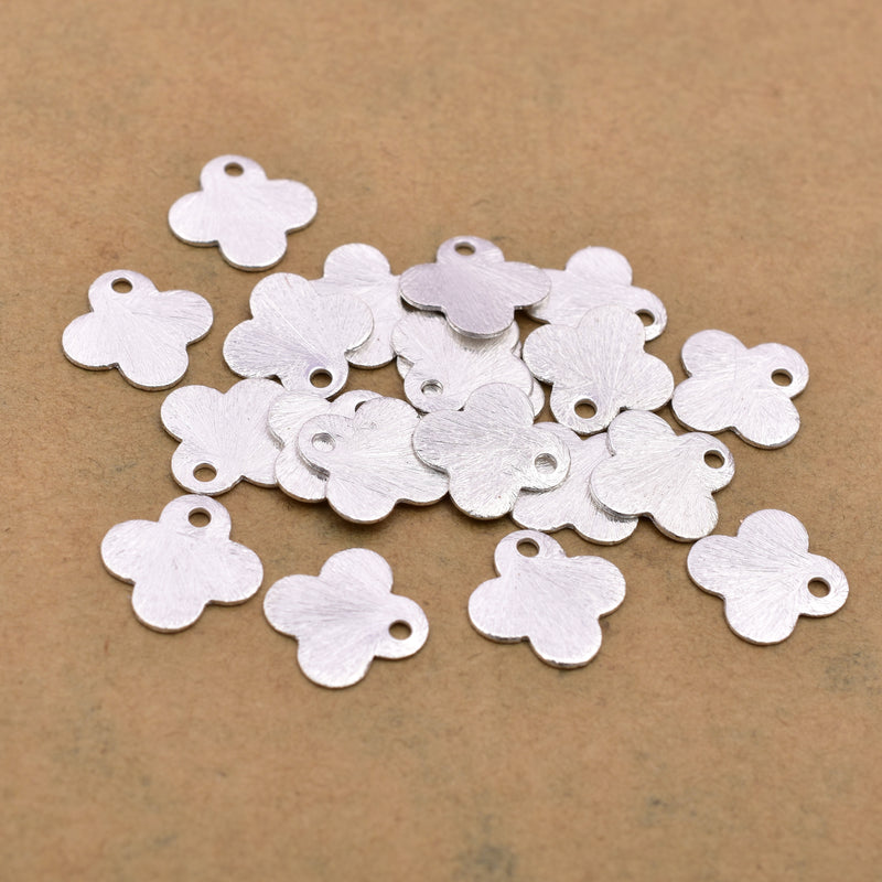 Silver Flat Charms Stamping Blanks For Jewelry Makings 
