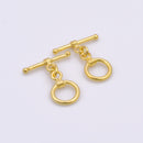 Gold Toggle T Bar Clasps For Jewelry Makings 