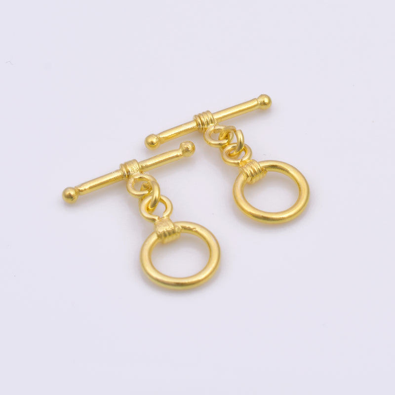 Gold Toggle T Bar Clasps For Jewelry Makings 