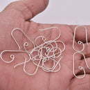 Silver Plated Handmade Ear Wire Hooks - 28mm