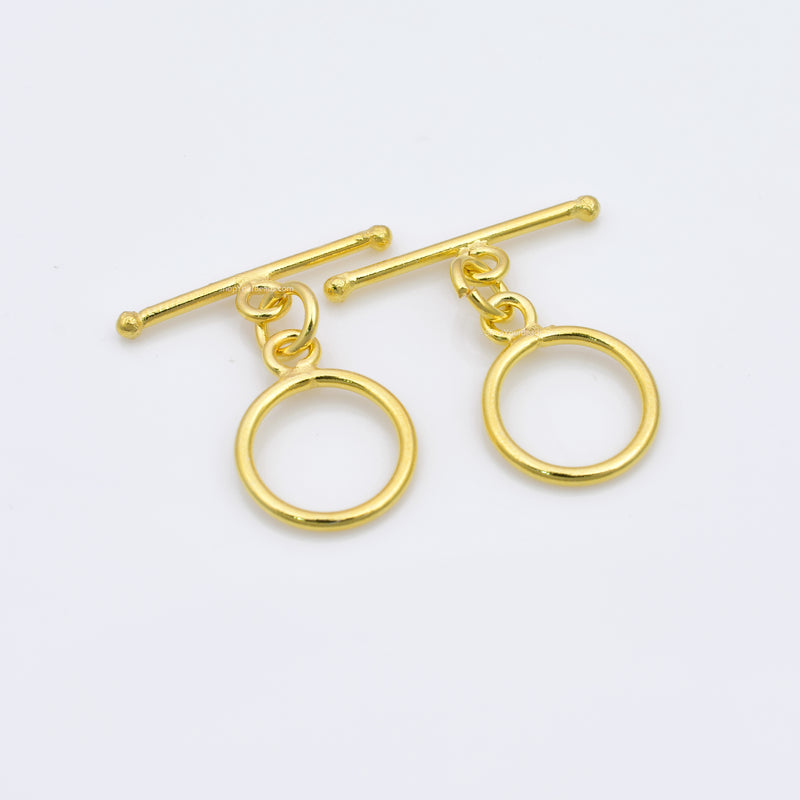 Gold Toggle T Bar Clasps For Jewelry Makings 