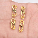 Antique Gold Plated Bali S Hook Clasps