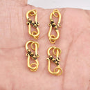 Antique Gold Plated Bali S Hook Clasps