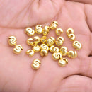 Gold Plated Crimp Cover Components - 6mm