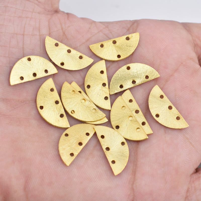 Gold Plated Geometrical Connector Charms