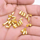 Gold Plated Cord End Caps