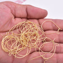 Gold Plated Kidney Ear Wire Hooks - 32mm