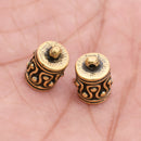 Gold Plated Antique Bali Kumihimo End Caps